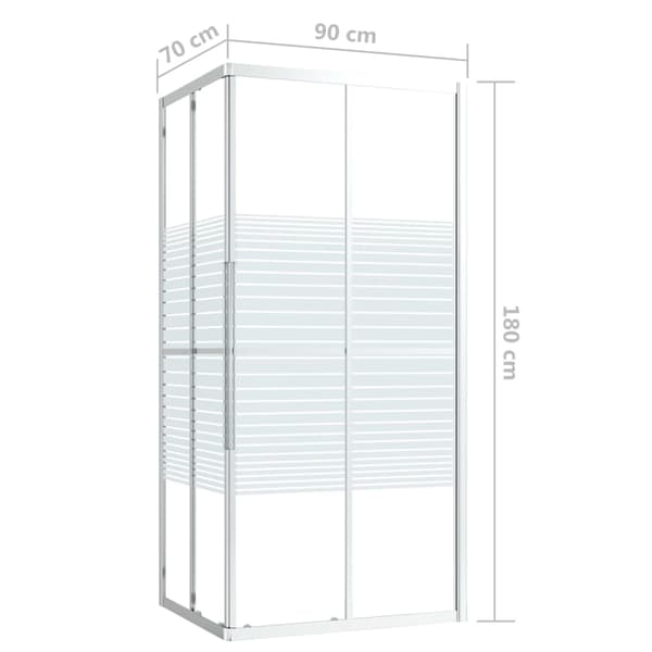 Duschvägg ESG 70x70x180 cm