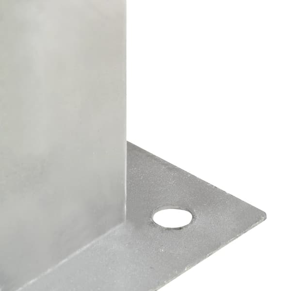 Stolpfot 4 st galvaniserad metall 71 mm