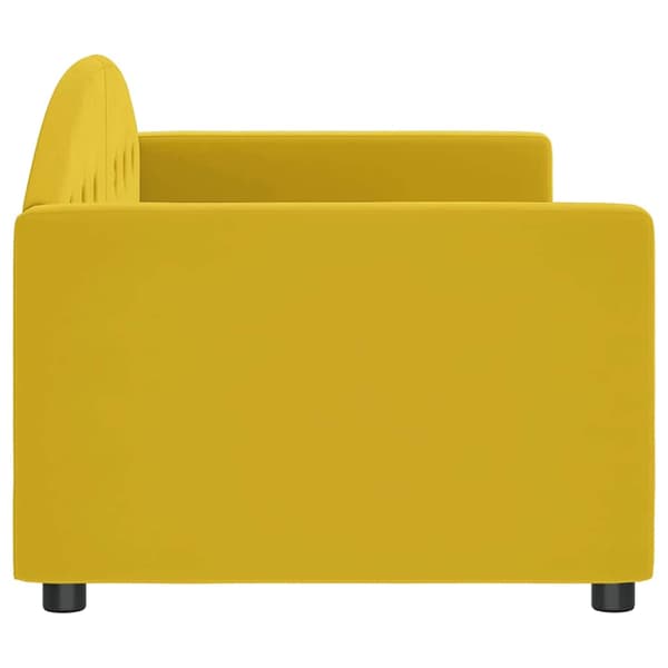 Dagbädd gul 80x200 cm sammet