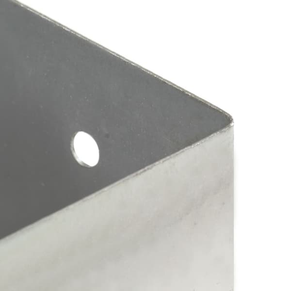Stolpfot 4 st galvaniserad metall 81 mm