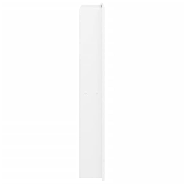 Duschnisch matt vit 32x62x9 cm rostfritt stål