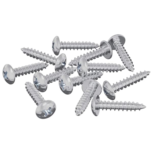 Träskruvar 12 pcs Silver M3,5 x 20 mm Stål