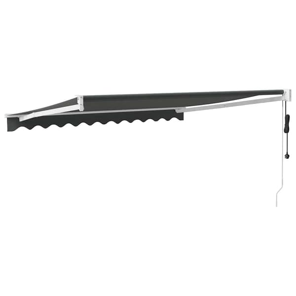 Automatisk infällbar markis antracit 3,5x2,5 m