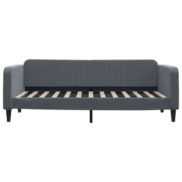Dagbädd mörkgrå 100x200 cm sammet
