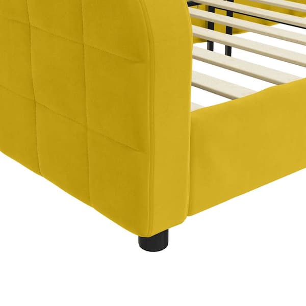 Dagbädd gul 100x200 cm sammet