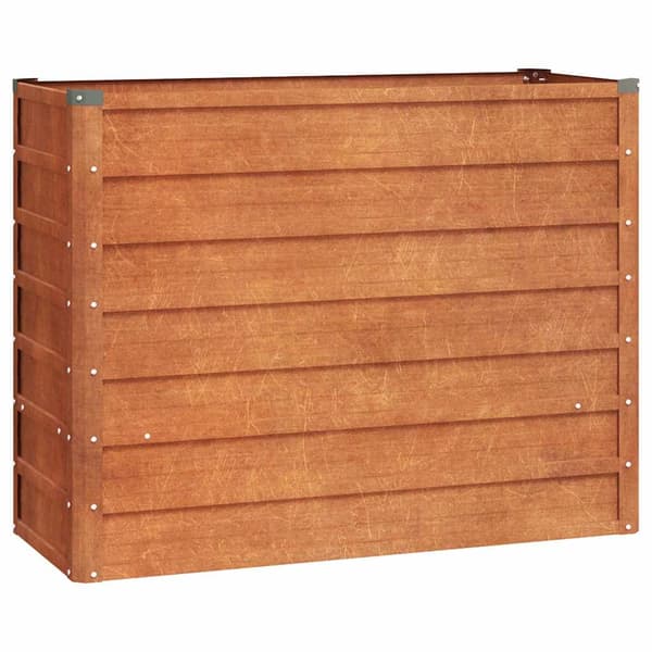 Odlingslåda rostig 100x40x77 cm rosttrögt stål