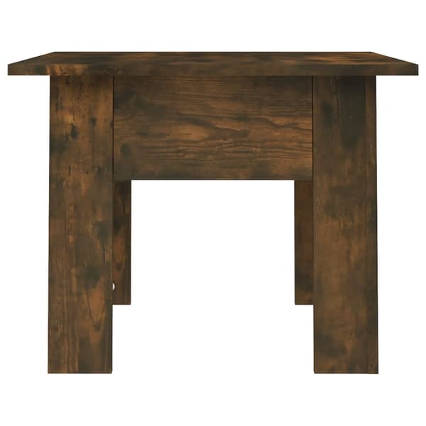 Soffbord rökfärgad ek 55x55x42 cm konstruerat trä