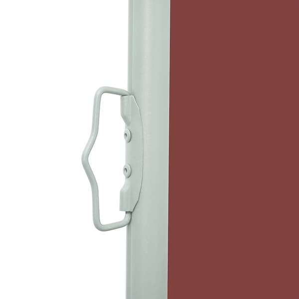 Infällbar sidomarkis 140x500 cm brun
