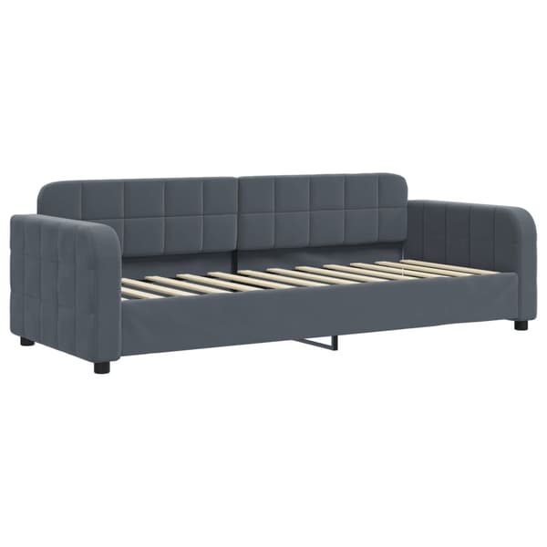 Dagbädd mörkgrå 80x200 cm sammet