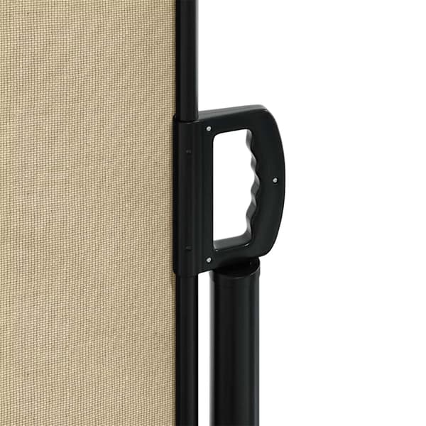 Infällbar sidomarkis beige 120x600 cm
