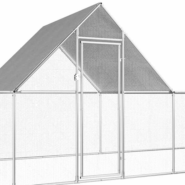 Hönsbur 14x2x2 m galvaniserat stål