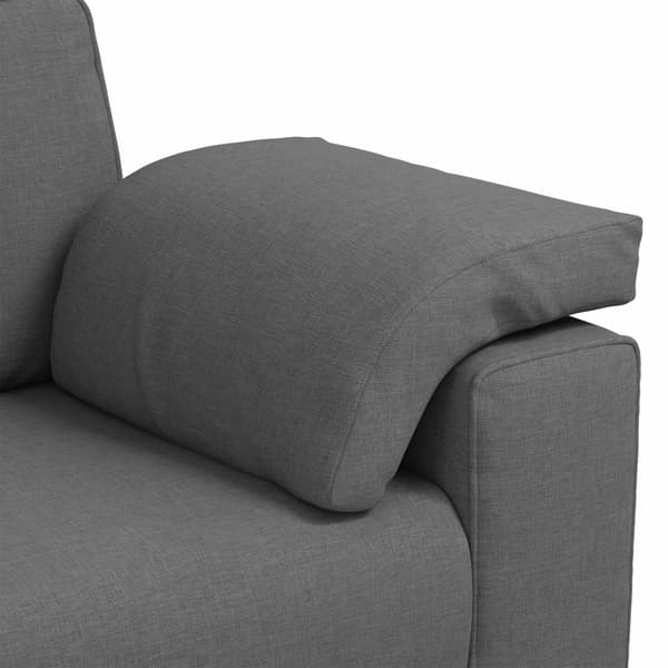 Tvåsitssoffa Mörkgrå 160 cm tyg