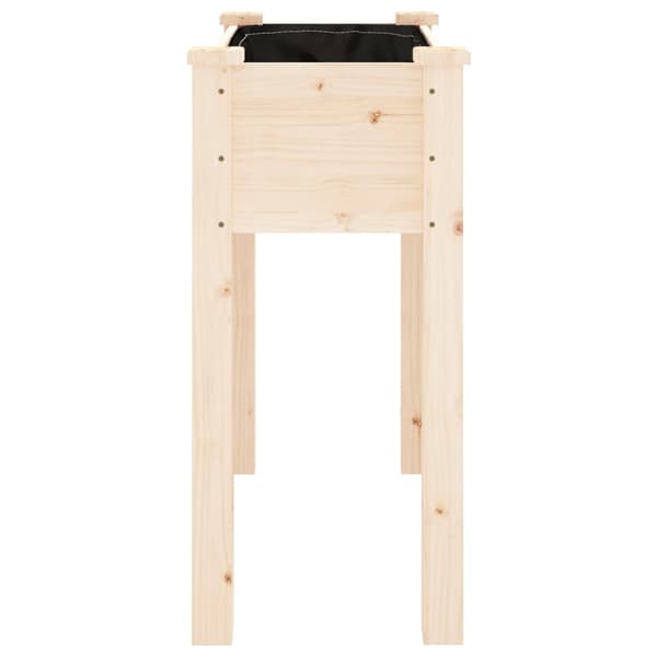Odlingslåda med foder 71x37x76 cm massivt granträ