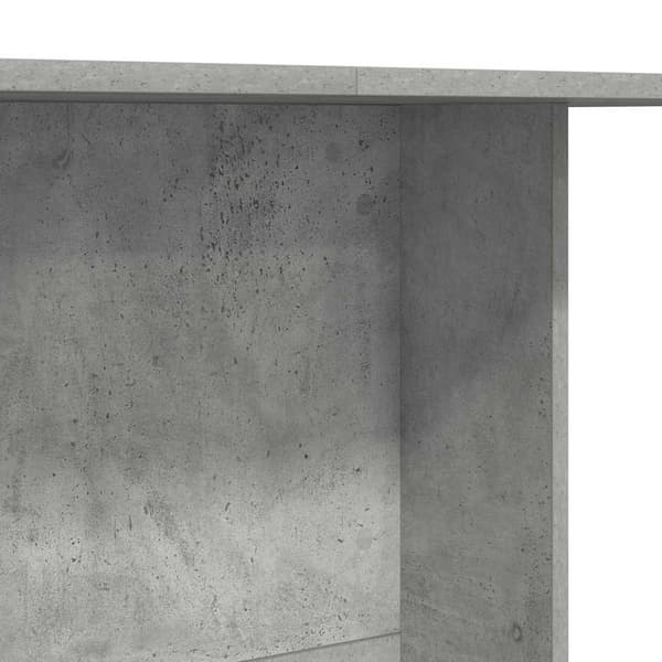 Matbord 110 x 60 x 75 cm Konstruerat trä Betonggrå Rektangulär