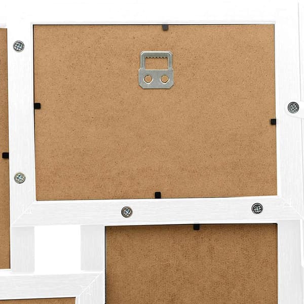 Fotoram för 24x(10x15 cm) bilder vit MDF