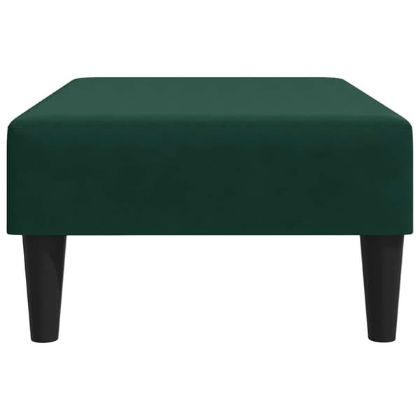 Fotpall mörkgrön 77x55x31 cm sammet