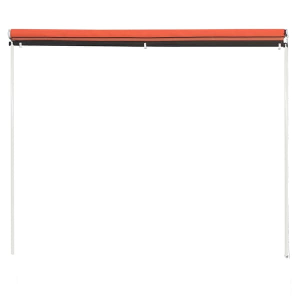 Markis 150x150 cm orange och brun
