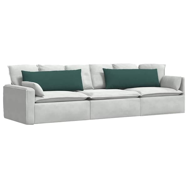 Sofakuddar 2 pcs Mörkgrön 120 x 40 cm tyg