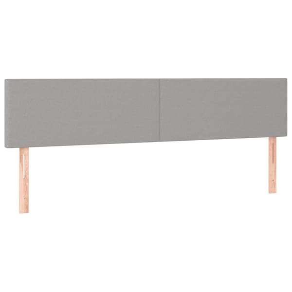 Ramsäng med madrass ljusgrå 120x190 cm tyg