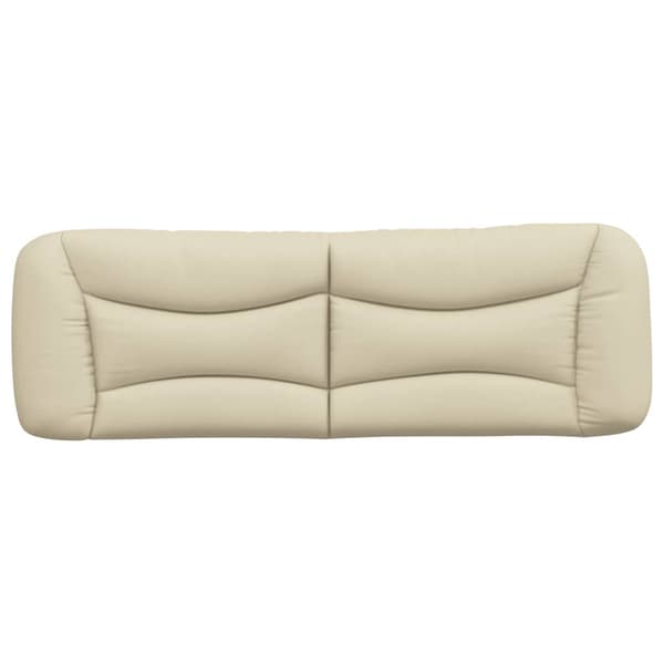 Headboard Cushion "Hvar" Cream 160 cm Fabric