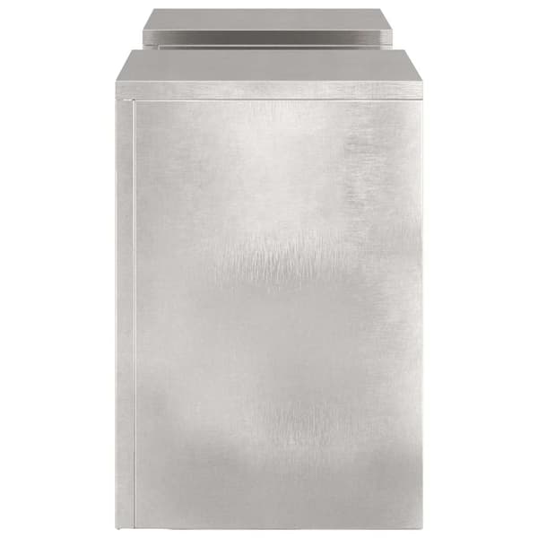 Växtställ 2 pcs Silver 24 x 24 x 35 cm Rostfritt stål