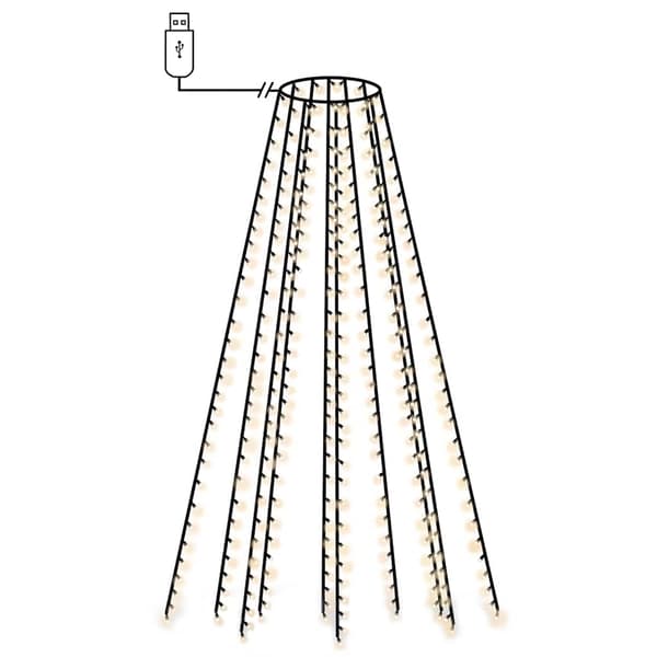 Ljusnät för julgran 150 LED 150 cm