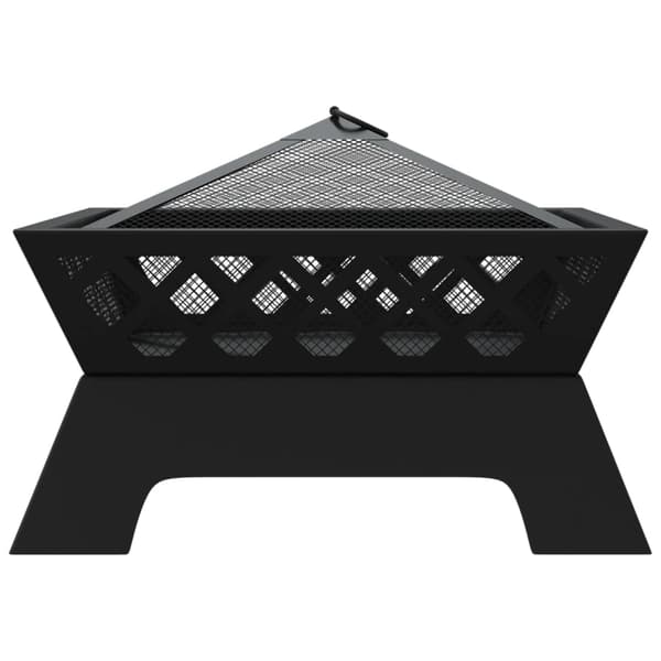 Eldstad med eldgaffel 50 cm XXL stål