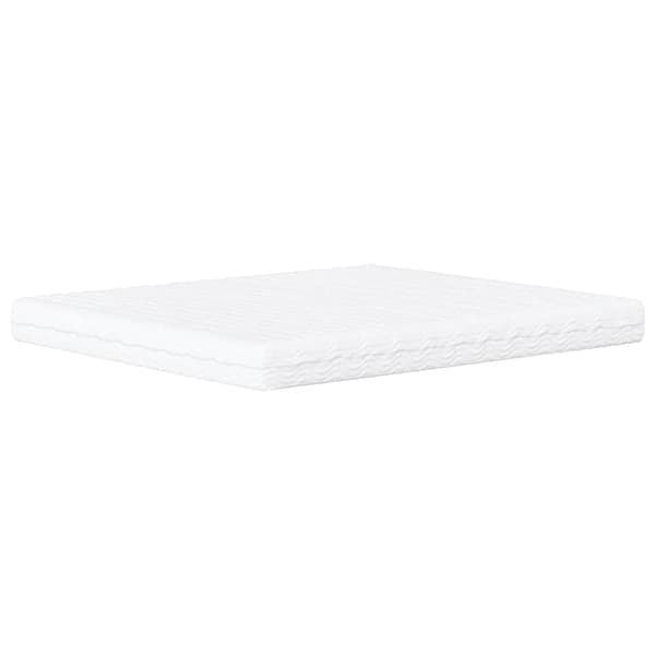 Bed with Mattress "Dover" Light Grey 160x200 cm Fabric