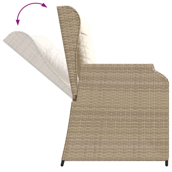 Trädgårdsbänk Beige konstrotting