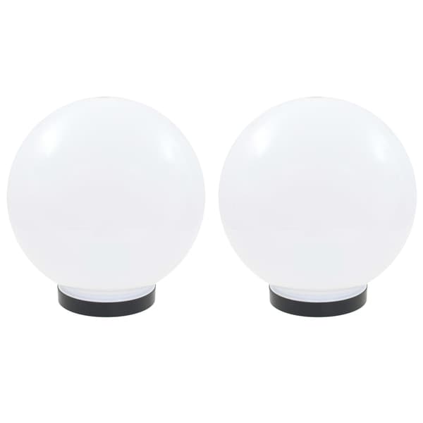 Globlampa LED set 2 st sfäriska 25 cm PMMA