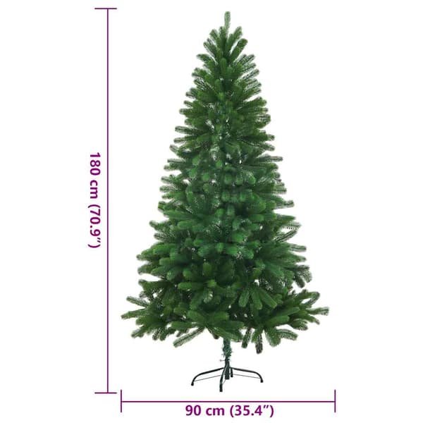 Plastgran verklighetstrogna barr 180 cm grön