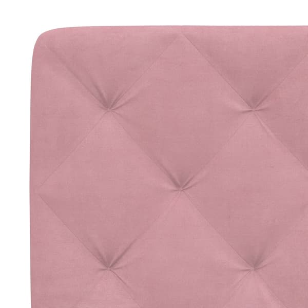 Headboard Cushion Pink 180 cm Velvet