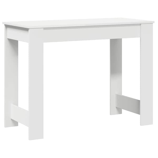 Skrivbord vit 100x45x75 cm konstruerat trä