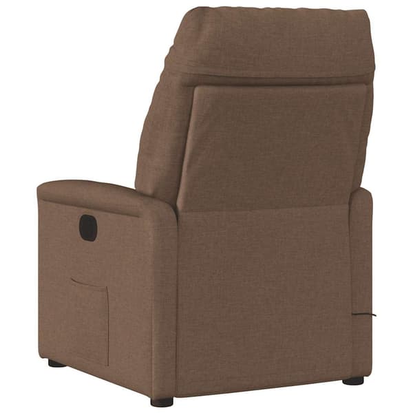 Reclinerfåtölj brun tyg