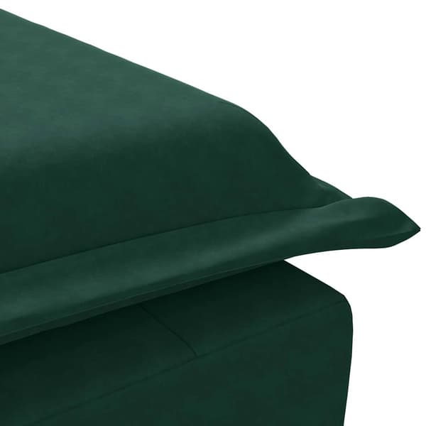 Massageschäslong med bolster mörkgrön sammet