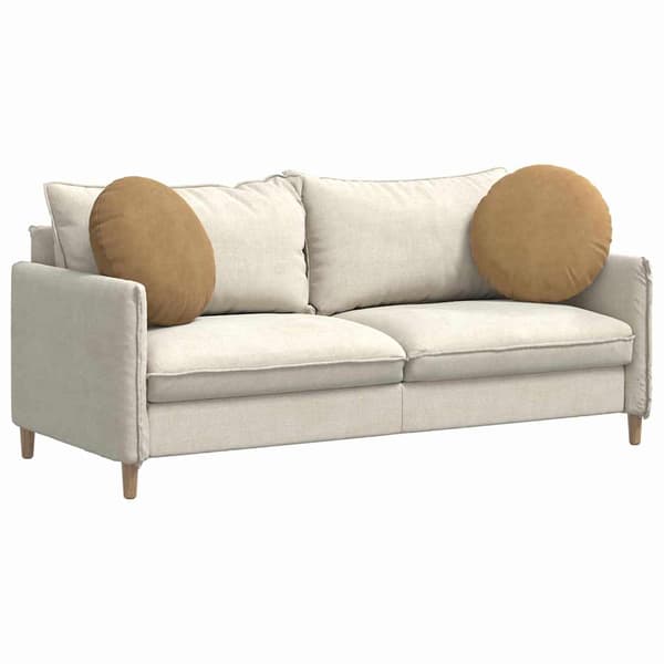 Sittkuddar 2 pcs Brun Ø50 x 19 cm Sammet