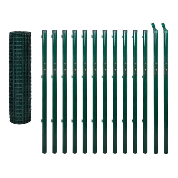 Eurofence stål 25x1,7 m grön