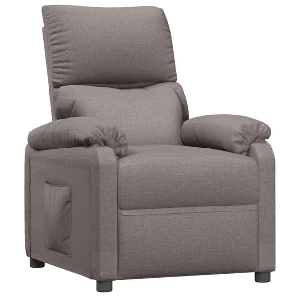Reclinerfåtölj taupe tyg
