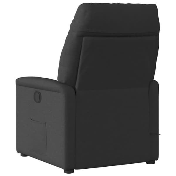 Reclinerfåtölj svart tyg