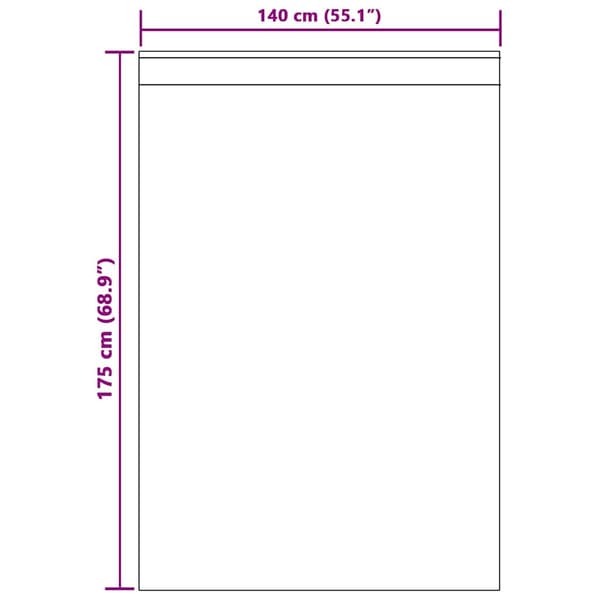 Voile Gardin med gardiner 2 pcs Vit 175 x 140 cm Polyester