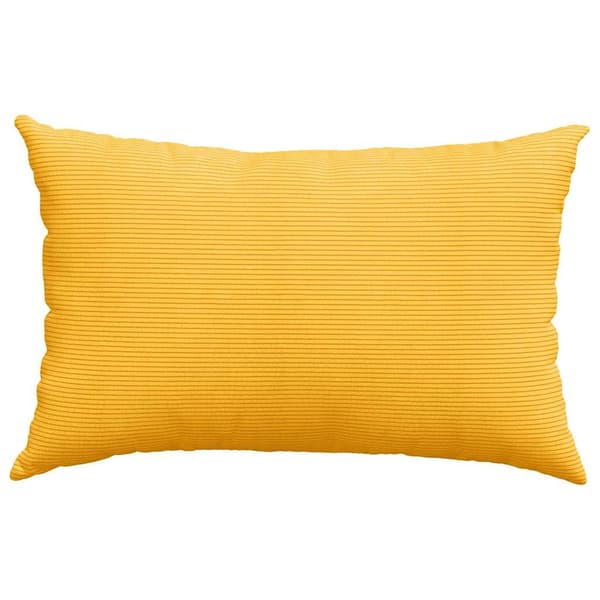 Sofakuddar 2 pcs Ljusgul 60 x 40 cm Kordread tyg