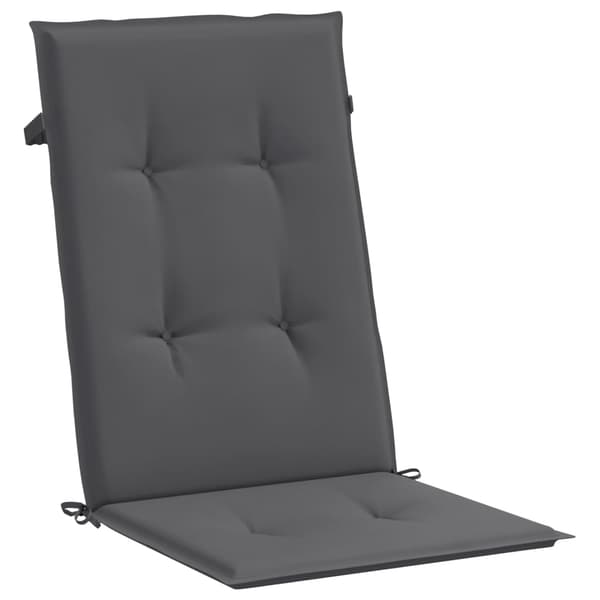 Stolsdynor 4 st antracit 120x50x3 cm tyg