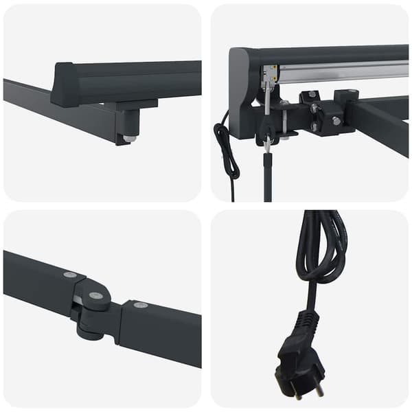 Markisram Justerbar Antracit 4,5 × 3 m Stål