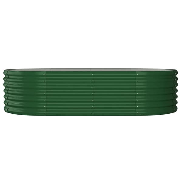 Odlingslåda galvaniserat stål 152x80x36 cm grön