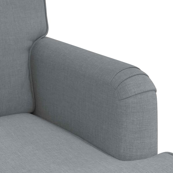 Soffa Ljusgrå 84 x 80 x 85 cm tyg