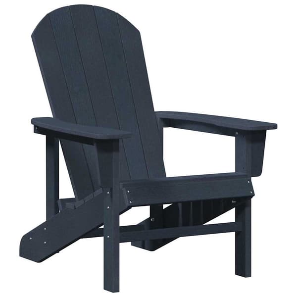 Trädgård Stol 3 pcs Marinblå polyeten