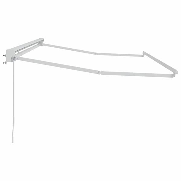 Markisram Justerbar Vit 4 x 2 m Stål