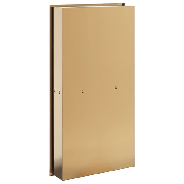 Duschnisch borstad guld 32x62x9 cm rostfritt stål