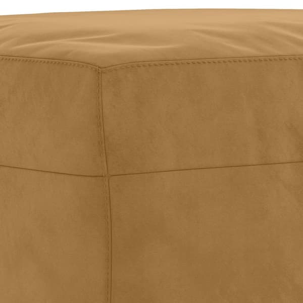 Fotpall brun 70x55x41 cm sammet