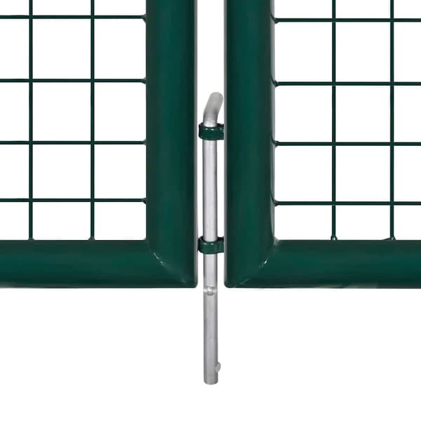 Staketgrind stål 300x125 cm grön